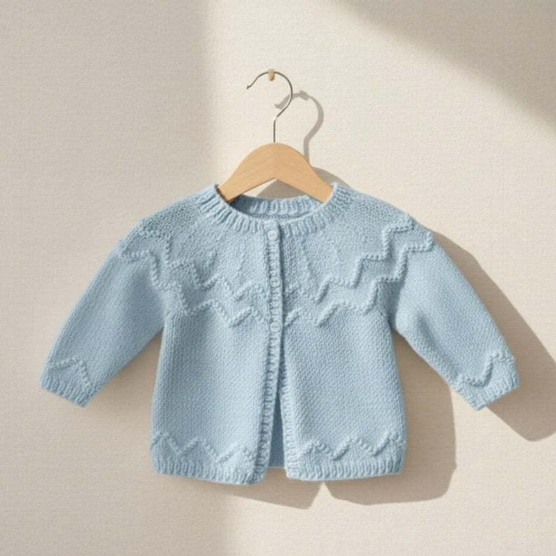 Baby cardigan knitting Pattern