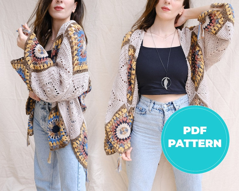 Crochet Bohemian Cardigan Pattern