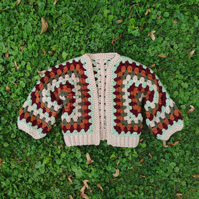 Crochet Hexagon Cardigan Pattern