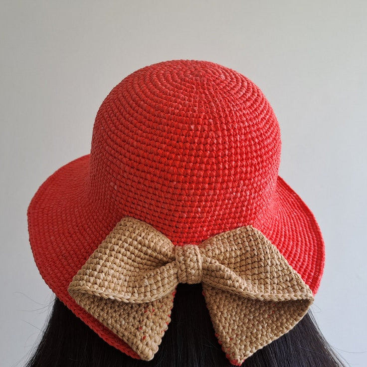 Crochet Bow Hat Pattern