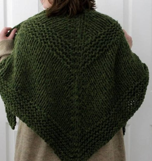 Triangle wrap Shawl Knitting Pattern