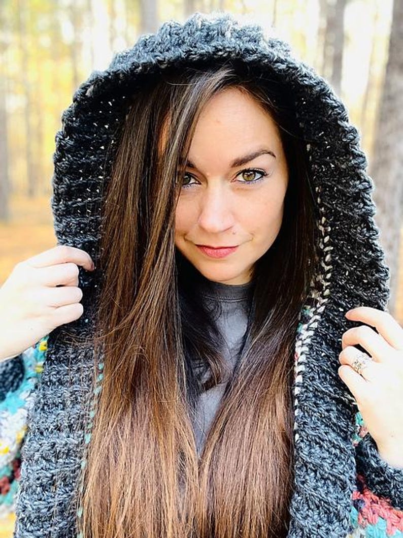 Modern Hooded Cardigan Crochet Pattern