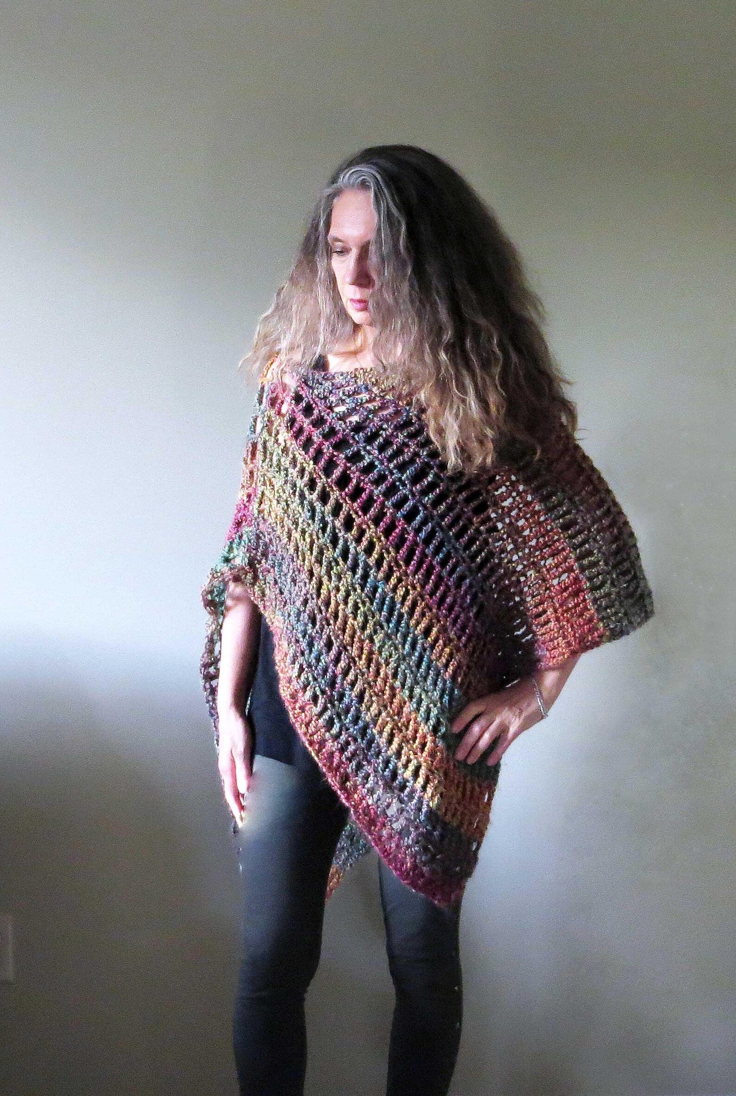 Poncho Wrap Crochet PATTERN