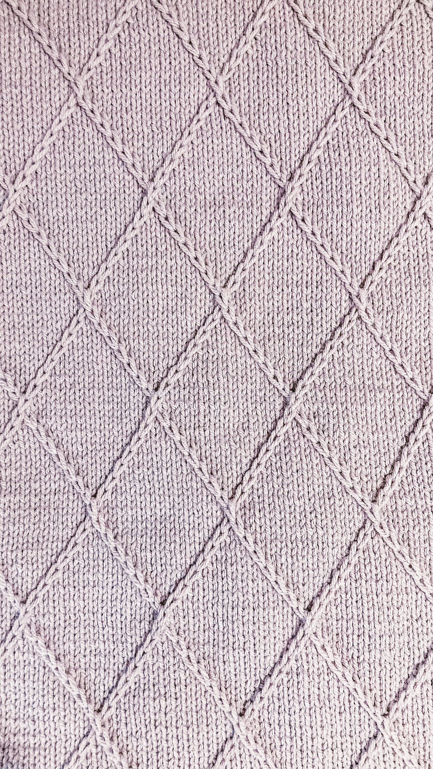 Diamond Blanket Knitting Pattern