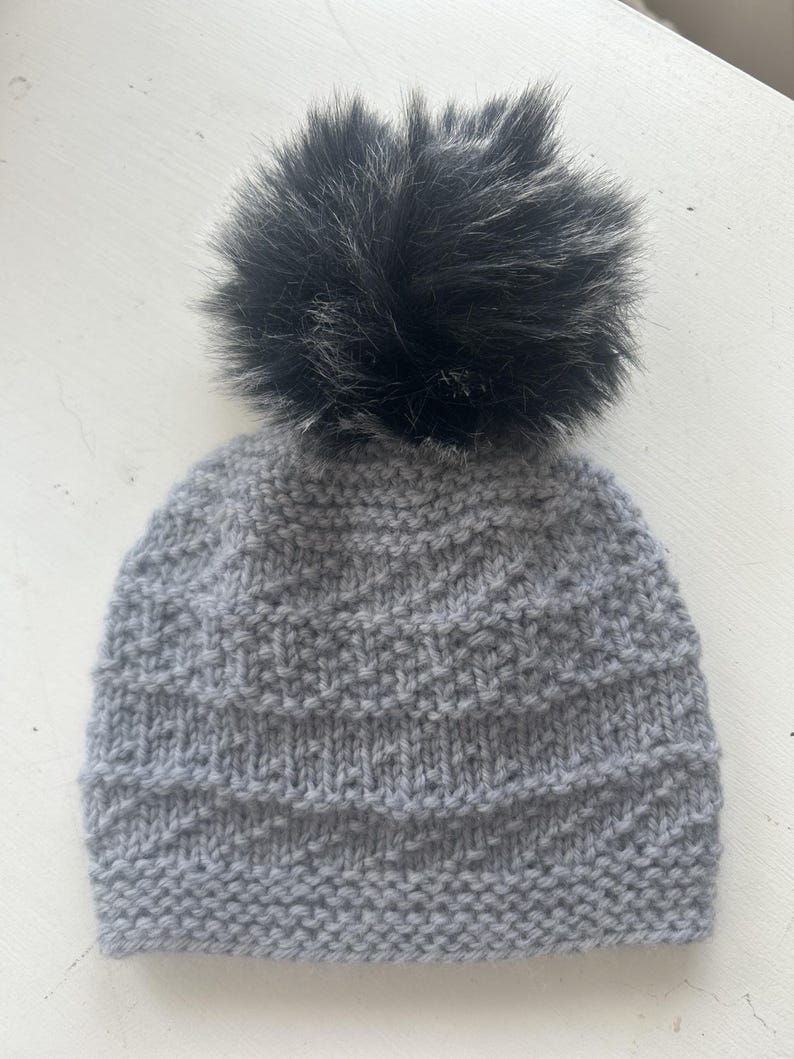 Misty Morning Simple Beanie knitting pattern