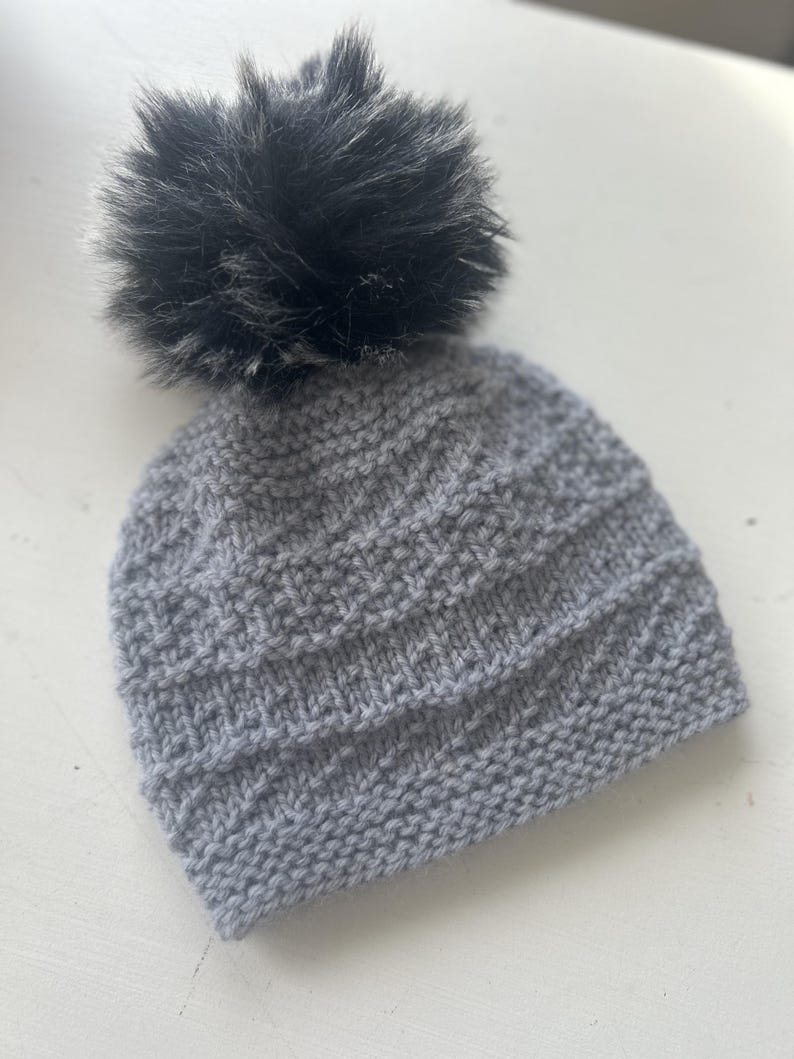 Misty Morning Simple Beanie knitting pattern