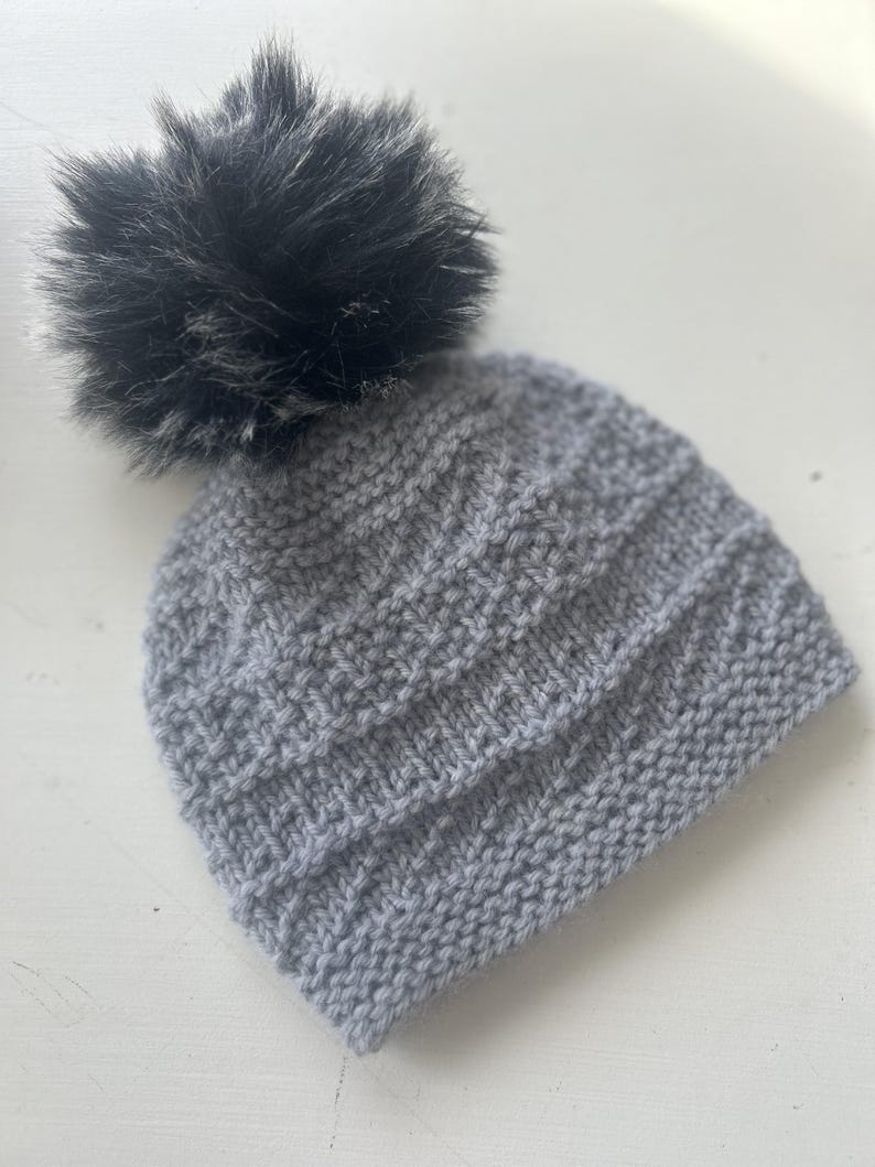 Misty Morning Simple Beanie knitting pattern
