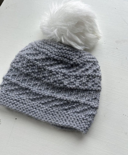 Misty Morning Simple Beanie knitting pattern