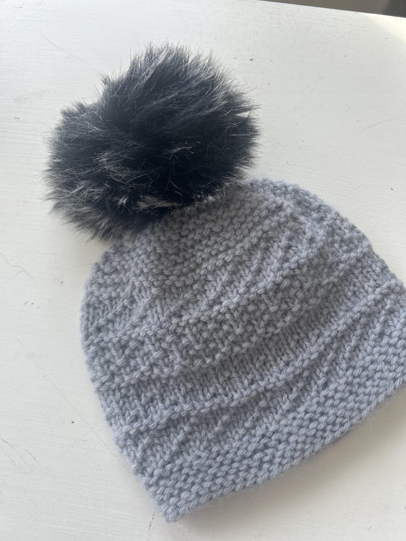 Misty Morning Simple Beanie knitting pattern