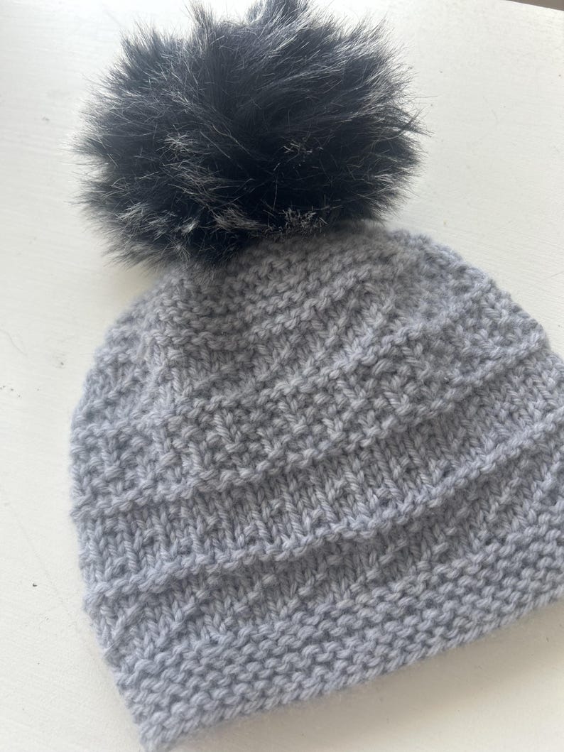 Misty Morning Simple Beanie knitting pattern