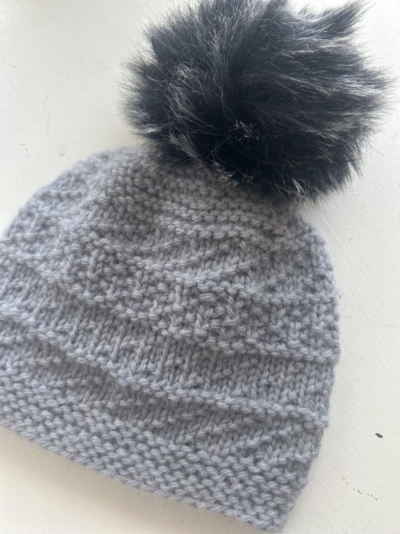Misty Morning Simple Beanie knitting pattern