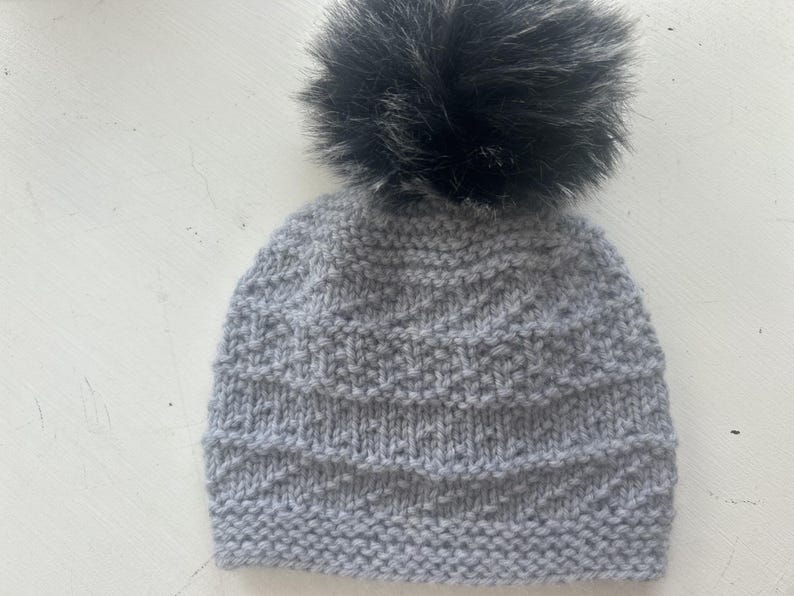 Misty Morning Simple Beanie knitting pattern