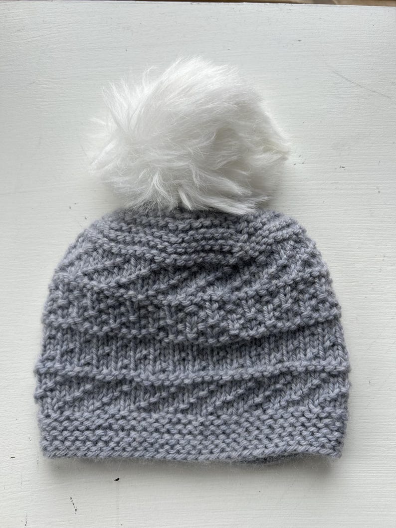 Misty Morning Simple Beanie knitting pattern
