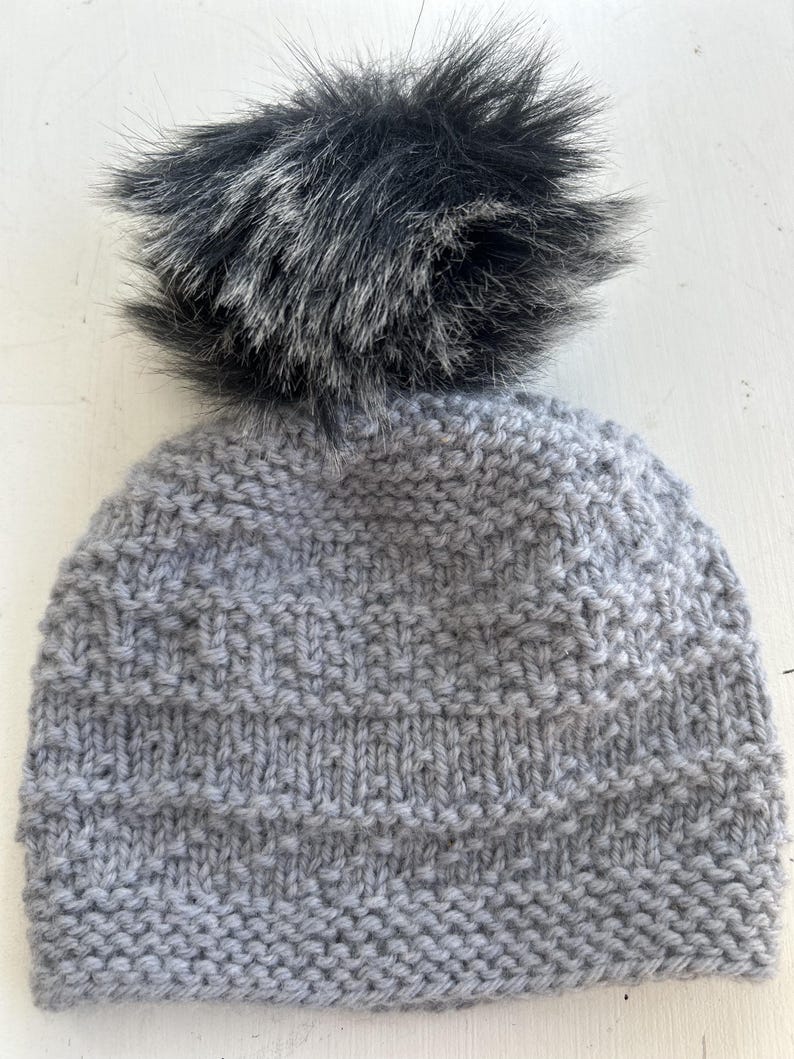 Misty Morning Simple Beanie knitting pattern