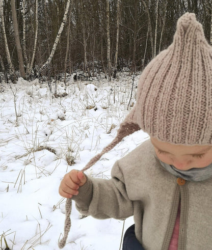 Knitting Pattern Pixie hat for Baby and kids
