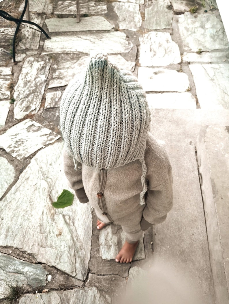 Knitting Pattern Pixie hat for Baby and kids