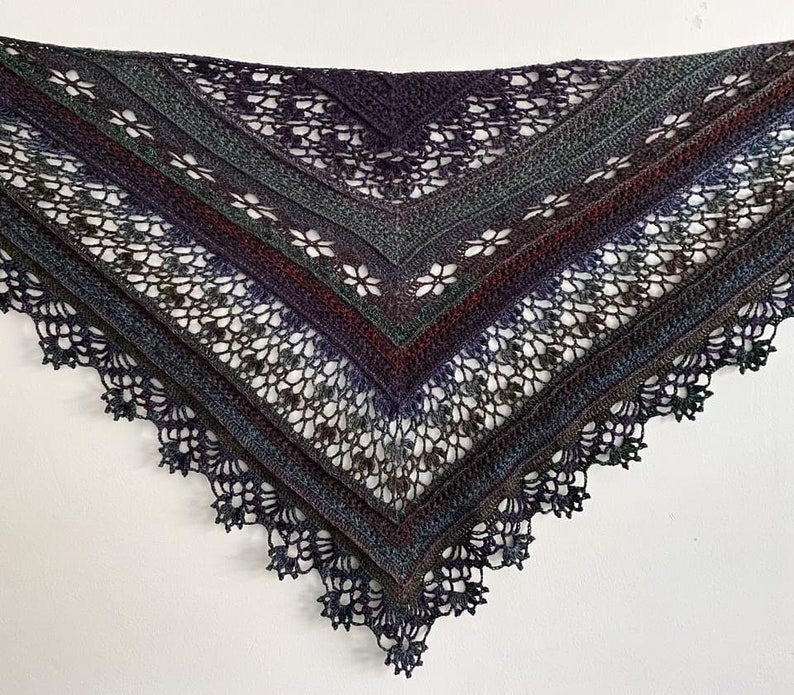 Solanum shawl Crochet pattern