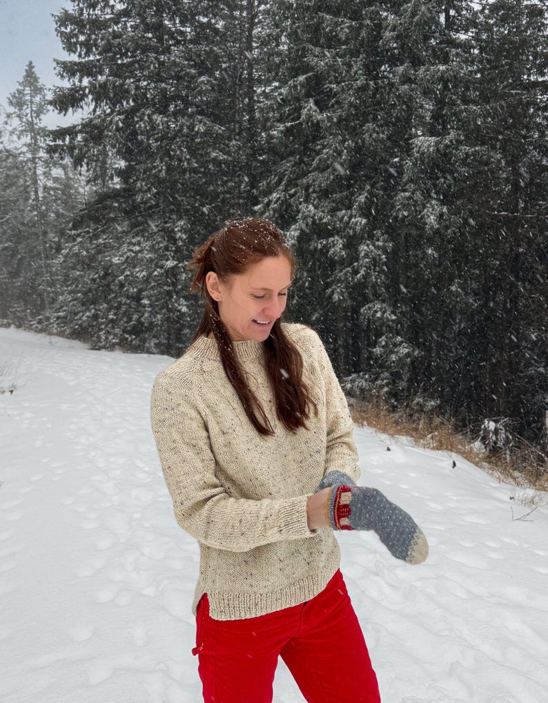 Easy Raglan Sweater Knitting Pattern