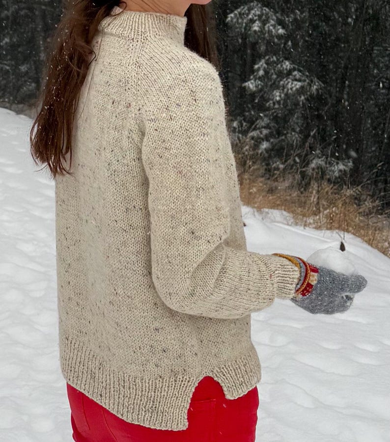 Easy Raglan Sweater Knitting Pattern