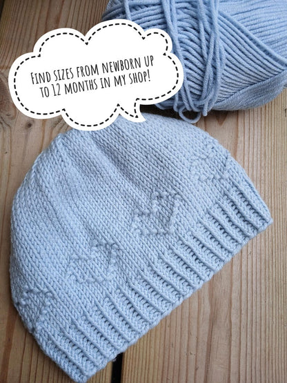 Children's hat knitting pattern
