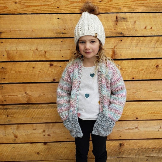 Colorblock Cardi Mini knitting Pattern