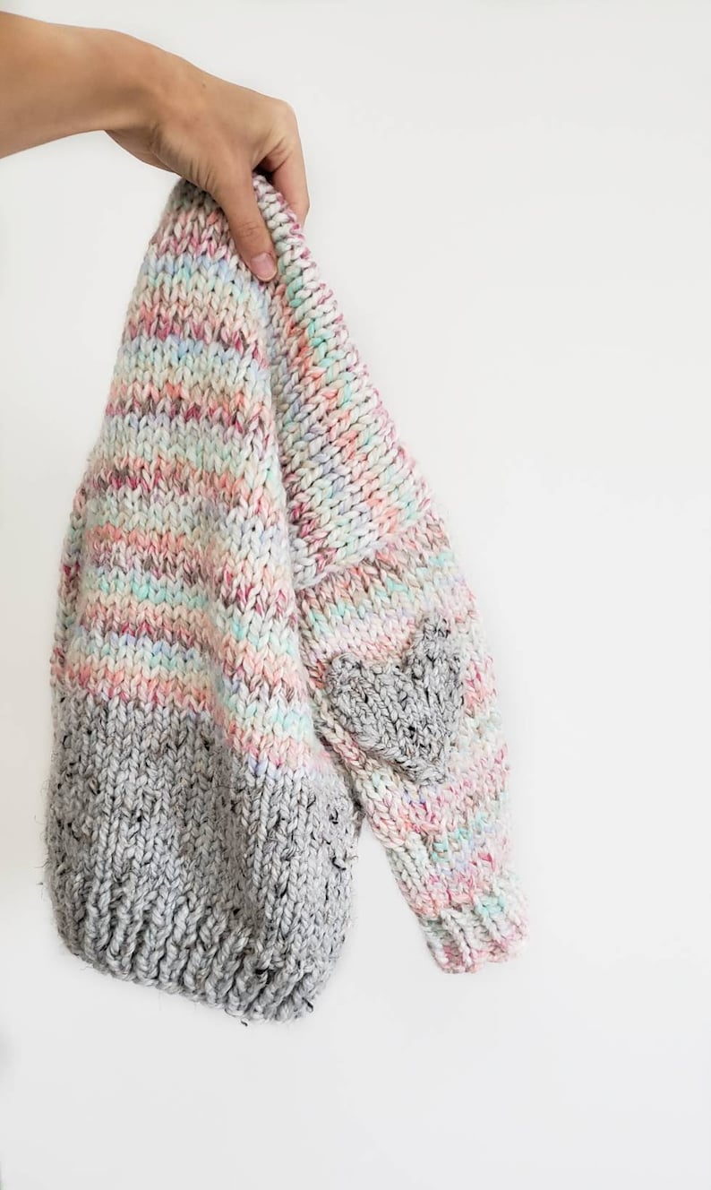 Colorblock Cardi Mini knitting Pattern