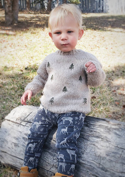 Little Forest Jumper Knitting Pattern