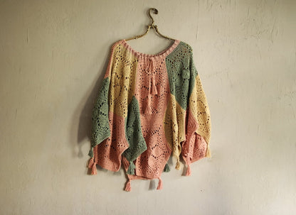 Beginner Hexagon Crochet Poncho Pattern