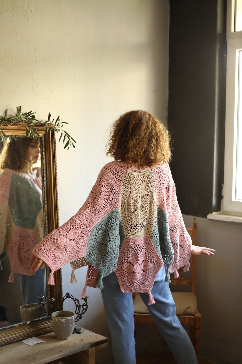 Beginner Hexagon Crochet Poncho Pattern