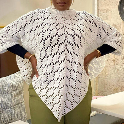 Falling Leaves Crochet Poncho Pattern