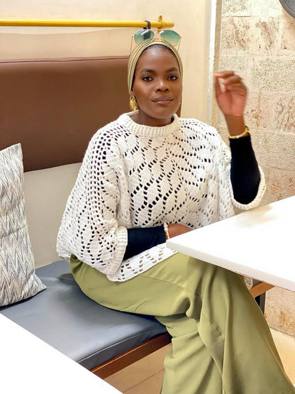 Falling Leaves Crochet Poncho Pattern