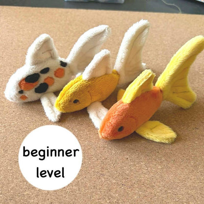 Pocketsize fish plush sewing pattern