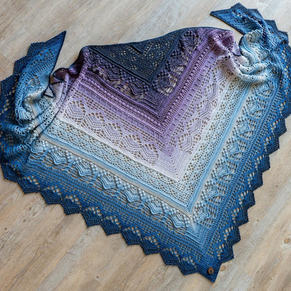 Frozen Iris Shawl Crochet Pattern
