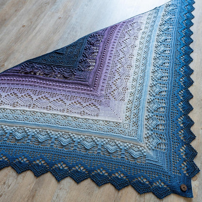 Frozen Iris Shawl Crochet Pattern