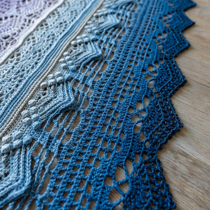 Frozen Iris Shawl Crochet Pattern