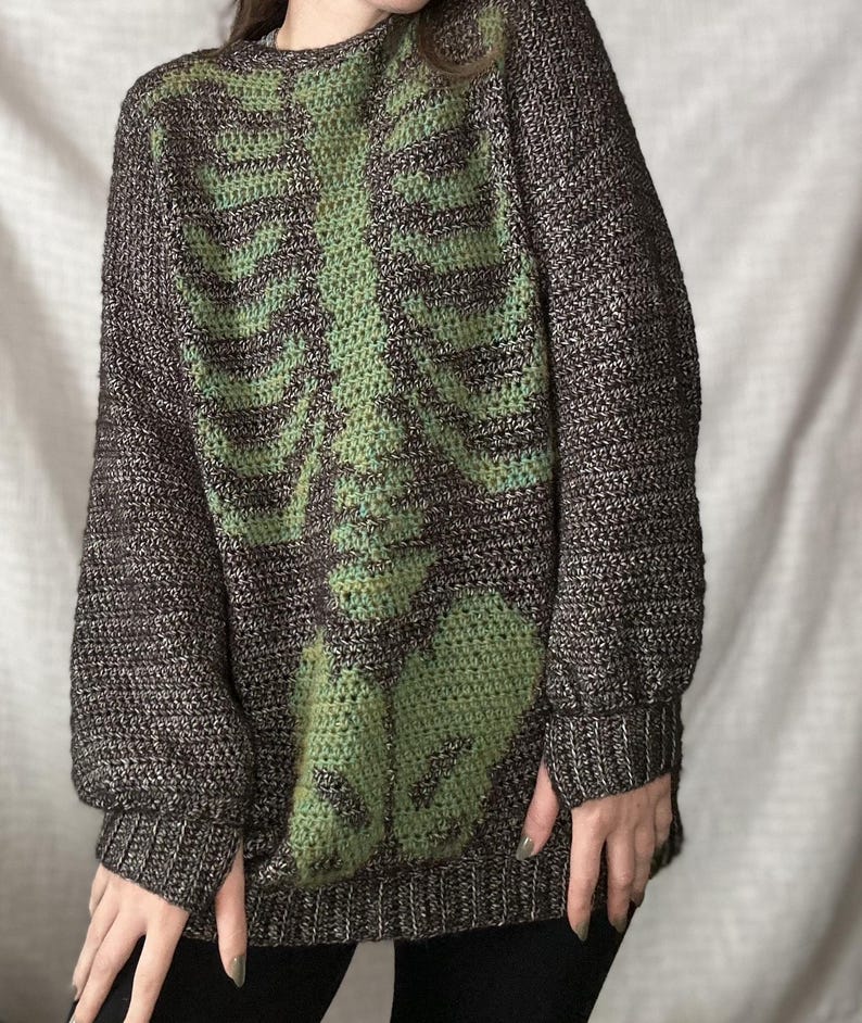 Skelly Sweater Dress Crochet Pattern