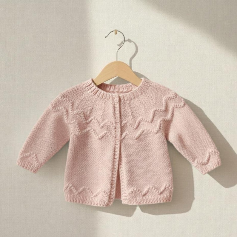 Baby cardigan knitting Pattern