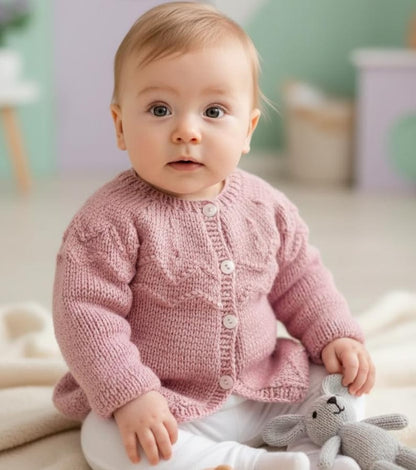 Baby cardigan knitting Pattern