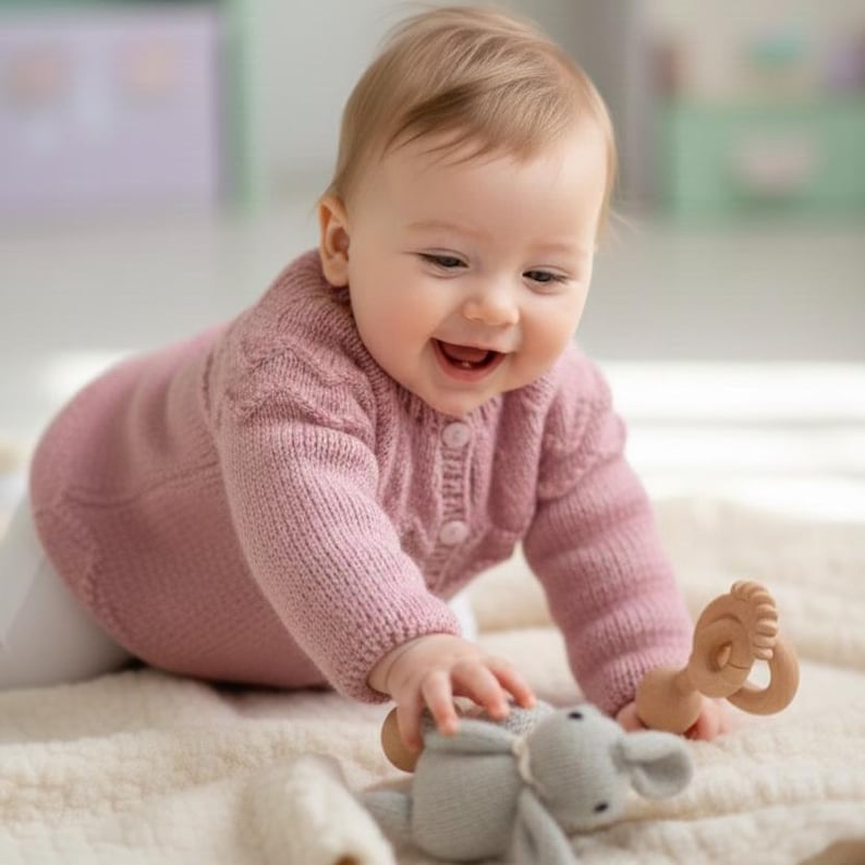 Baby cardigan knitting Pattern
