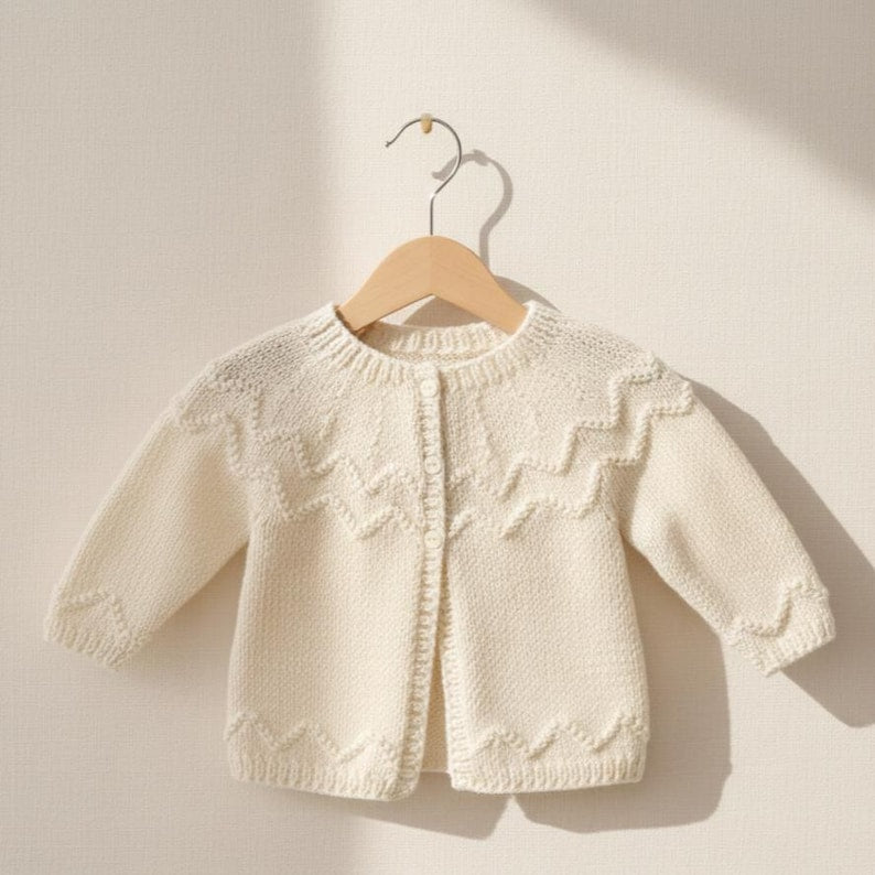 Baby cardigan knitting Pattern