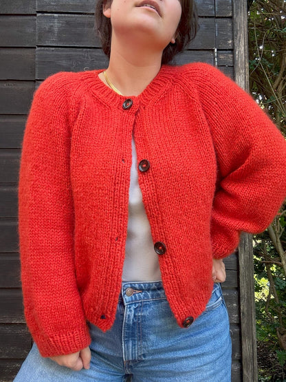Cardigan Raglan Knitting Pattern