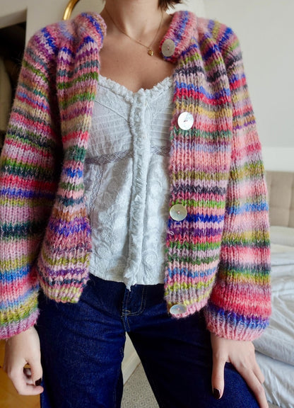 Cardigan Raglan Knitting Pattern