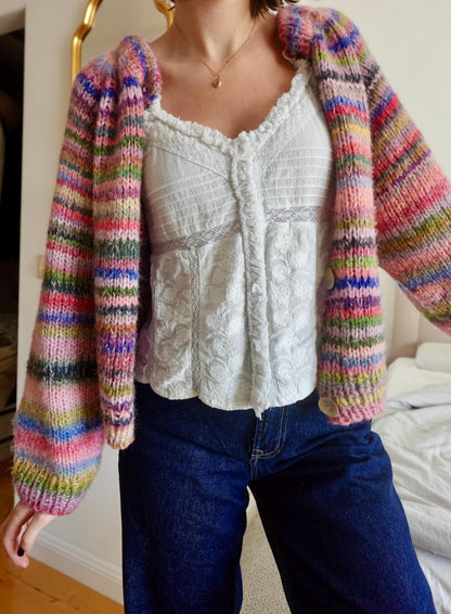 Cardigan Raglan Knitting Pattern