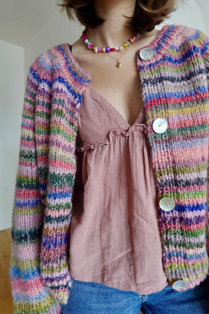 Cardigan Raglan Knitting Pattern