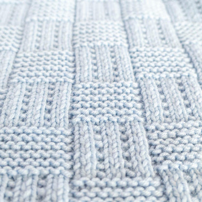 Checkered baby blanket Knitting pattern.