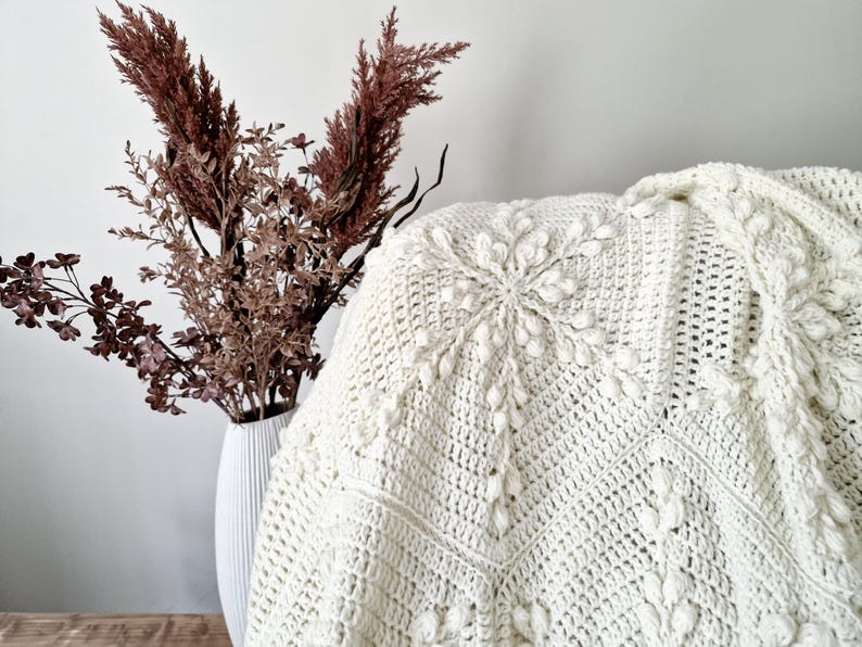 Winter Snowflake Crochet Blanket Pattern