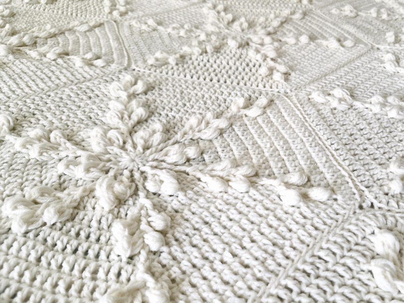 Winter Snowflake Crochet Blanket Pattern