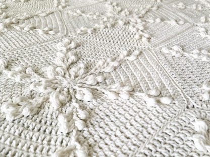 Winter Snowflake Crochet Blanket Pattern