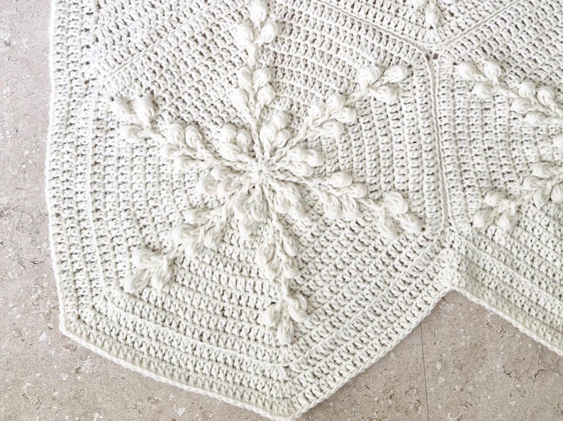 Winter Snowflake Crochet Blanket Pattern