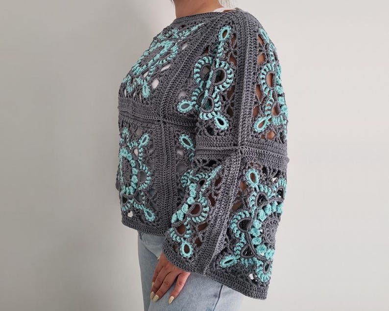 Turkish Granny Square Top Crochet Pattern